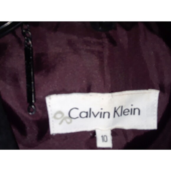 CALVIN KLEIN Women's Size 10 Blazer Jacket Wool/Cashmere Business Black - Picture 4 of 8